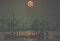 Krabbenfischer auf der Weser