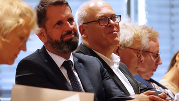 Minister Olaf Lies bei der Veranstaltung zur "Guten Nachbarschaft" in Hannober (September 2019)