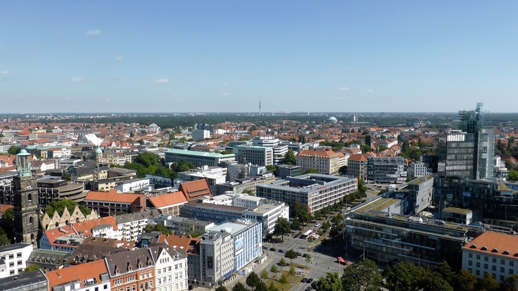 Großstadt von oben