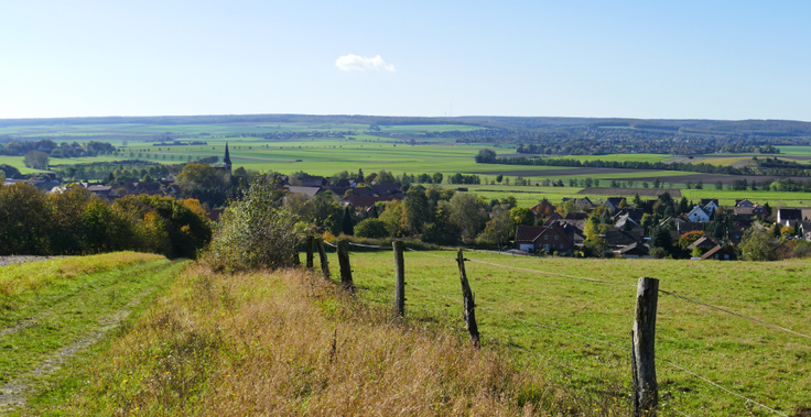 Blick über Dorm und Elm