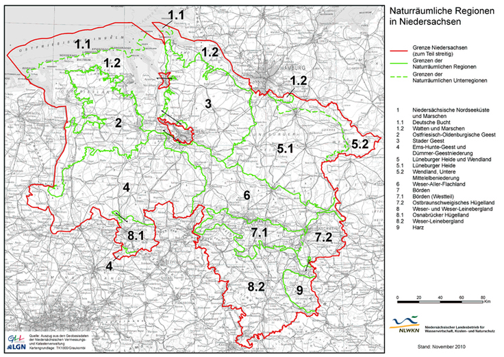 Naturräumliche Regionen