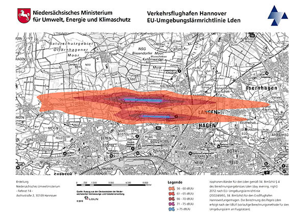 Umgebungslärmkarte LDen